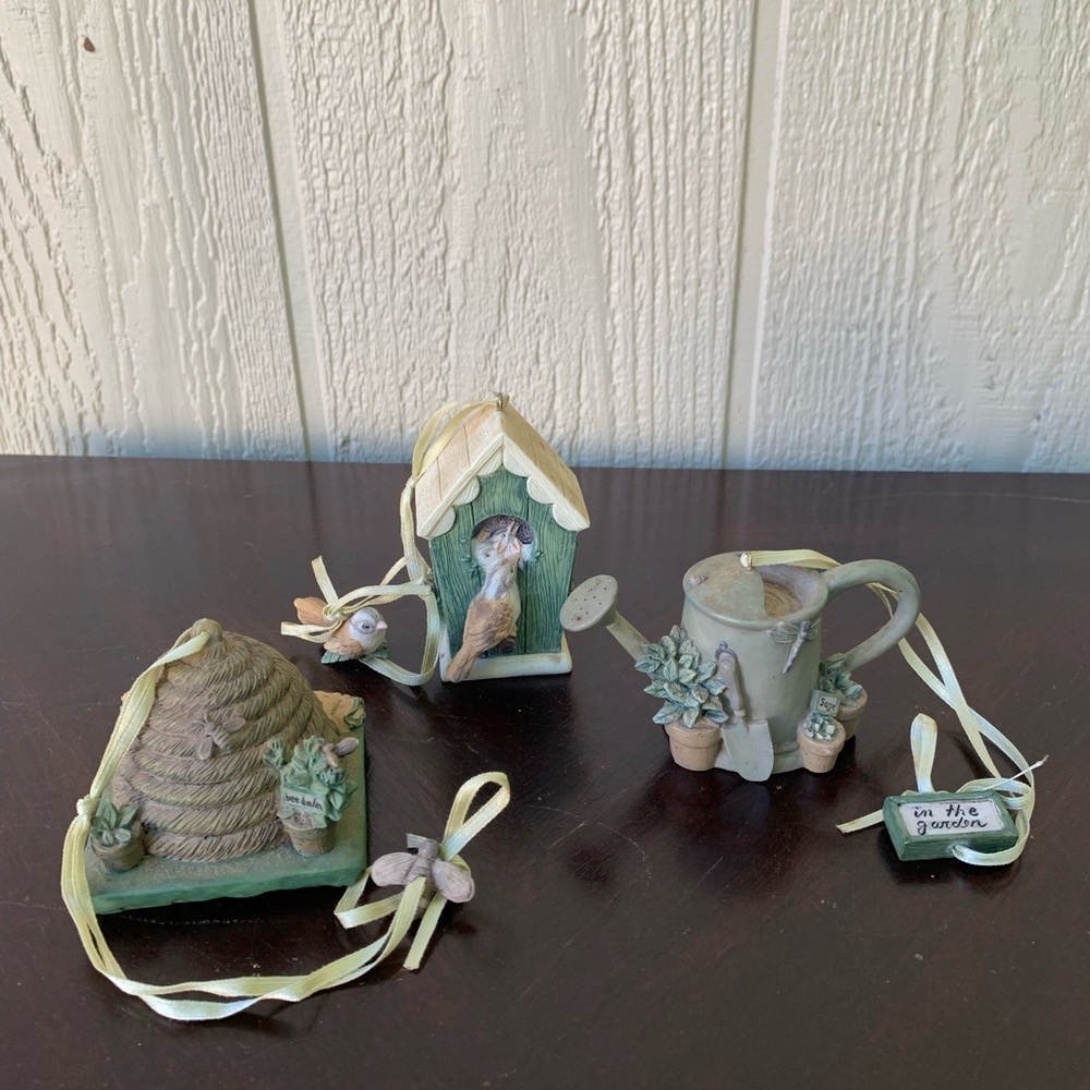 Naturewood Ornaments, set of 3